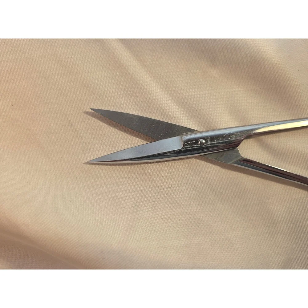 Vintage RAL Stainless Steel Straight Iris Scissors 4.5 Inch Precision Shears